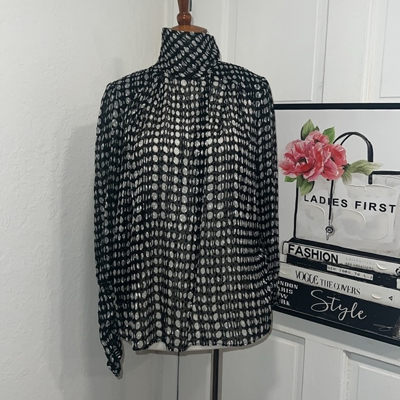 NWT BA&SH Baldwin V-Back Blouse Size 0 - Picture 3 of 10